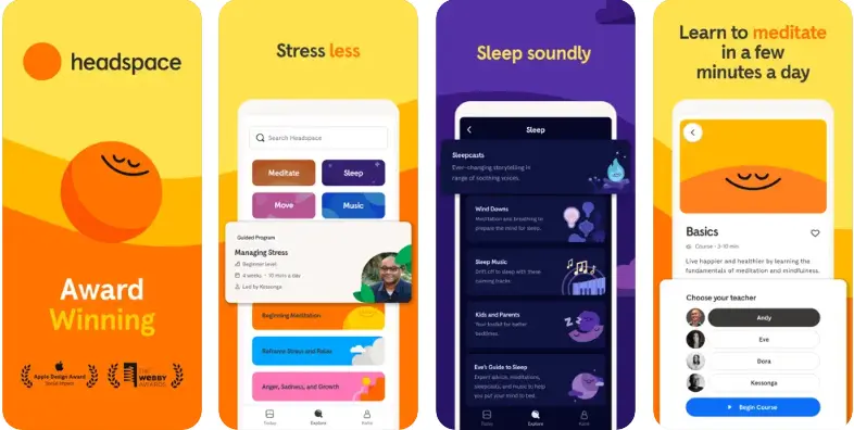 HeadSpace Meditation & Sleep Apps like Self-Care