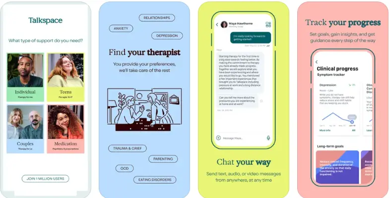 Talkspace Therapy & Counselling Apps like Self-Care