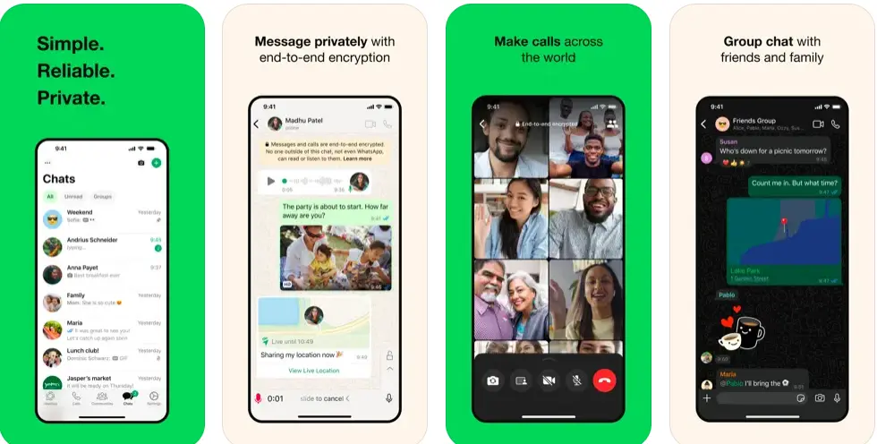 WhatsApp Messenger Social Media Platforms