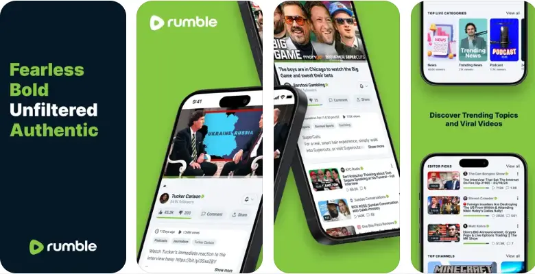 Rumble Social Media Platforms