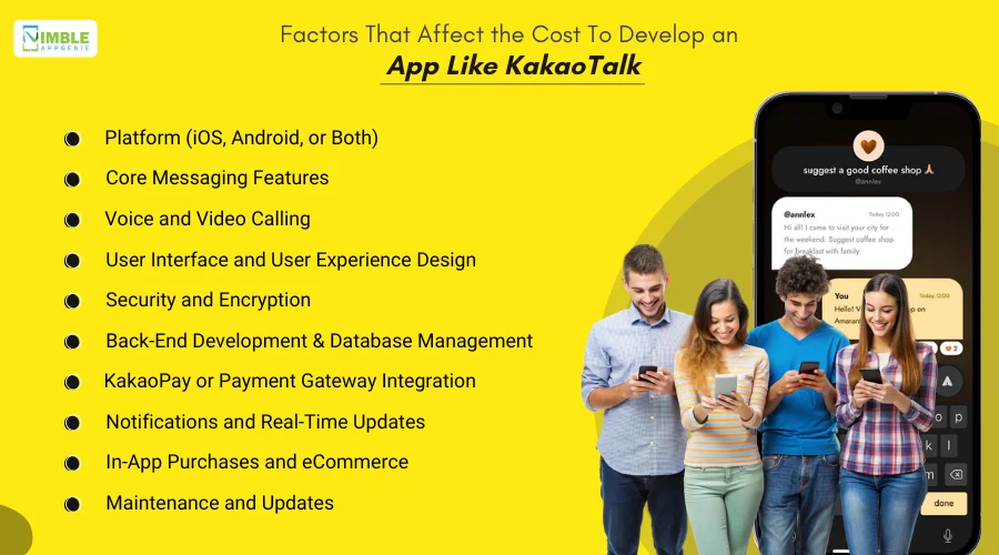 Factors That Affect the Cost To Develop an App Like KakaoTalk