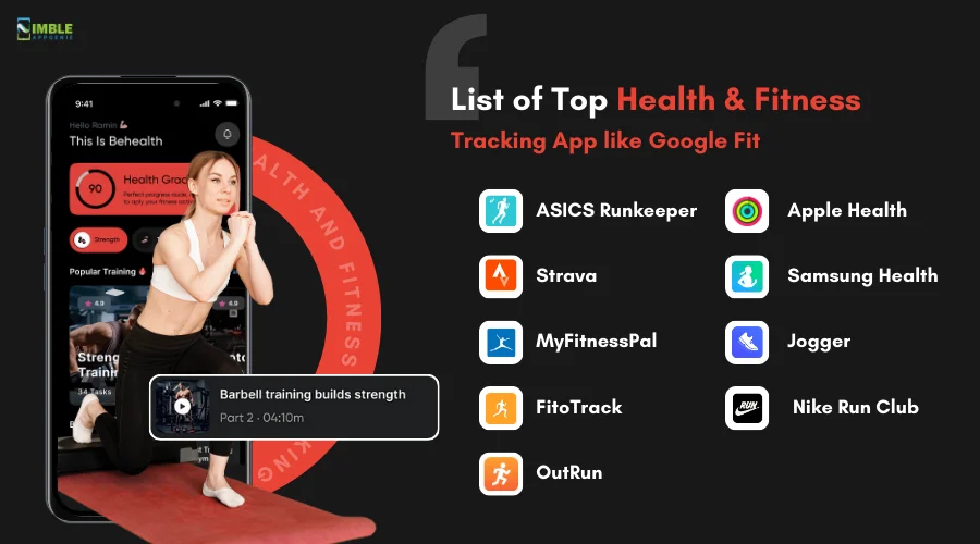 List of Top Health and Fitness Tracking App like Google Fit