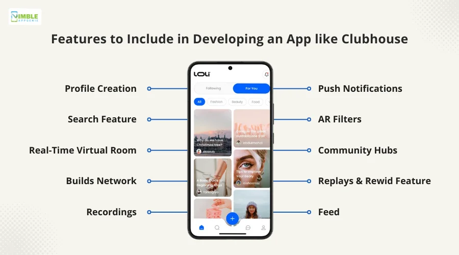 Features to Include in Developing an App like Clubhouse