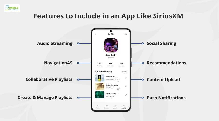 Features to Include in an App Like SiriusXM