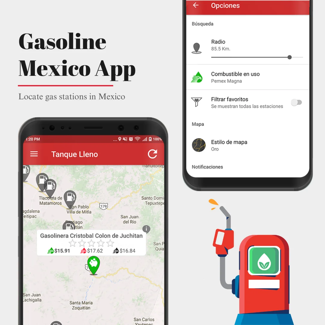 Gasoline Mexico App