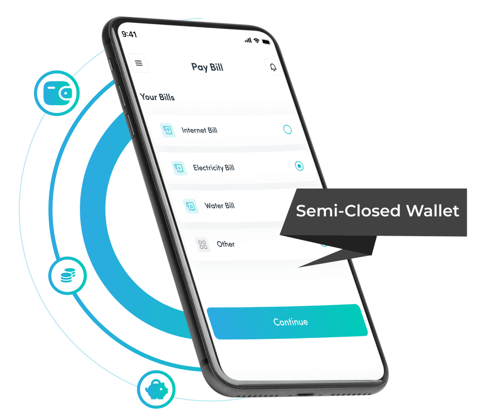 Semi-closed wallet